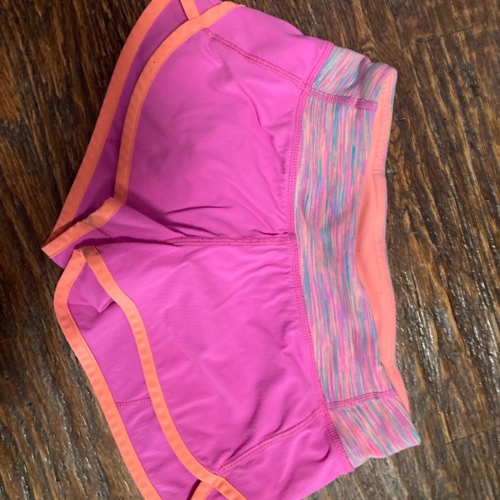 Hot pink and orange ivivva shorts